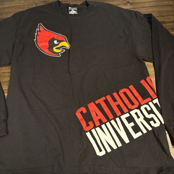 Champion Other - Catholic University Cardinals Champion Long Sleeve Tee Men's‎ Size XL Black